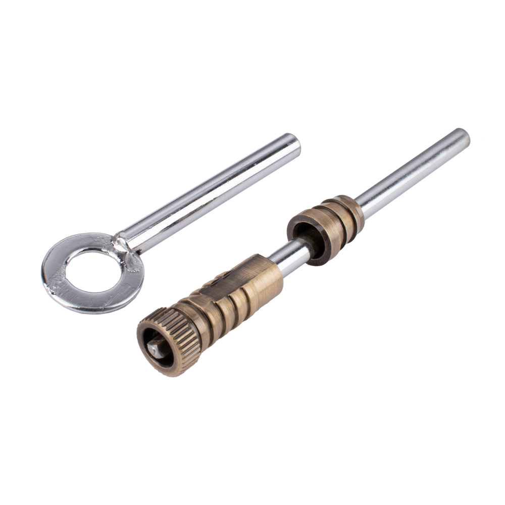 Sash Heritage Dual Screw with Key - 100mm - Antique Brass